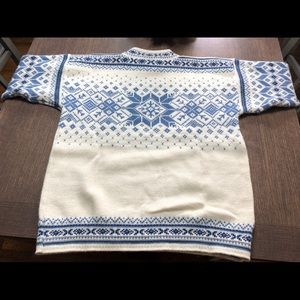 Dale of Norway Women’s Sweater White/Blue Small